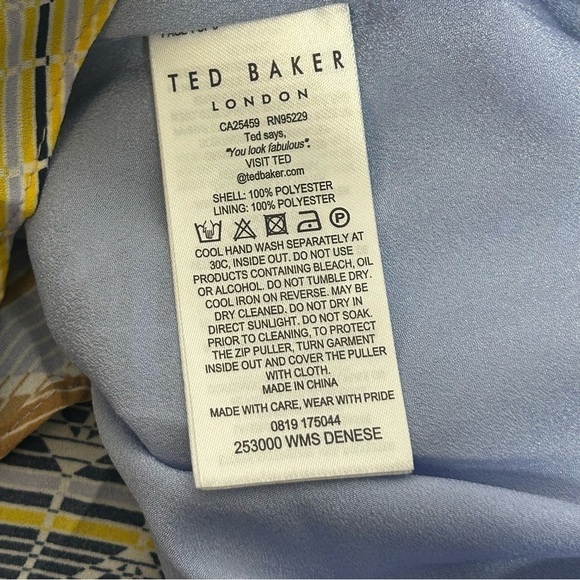 Ted Baker London Denese Chevron Print Pleated Skirt - Picture 10 of 13